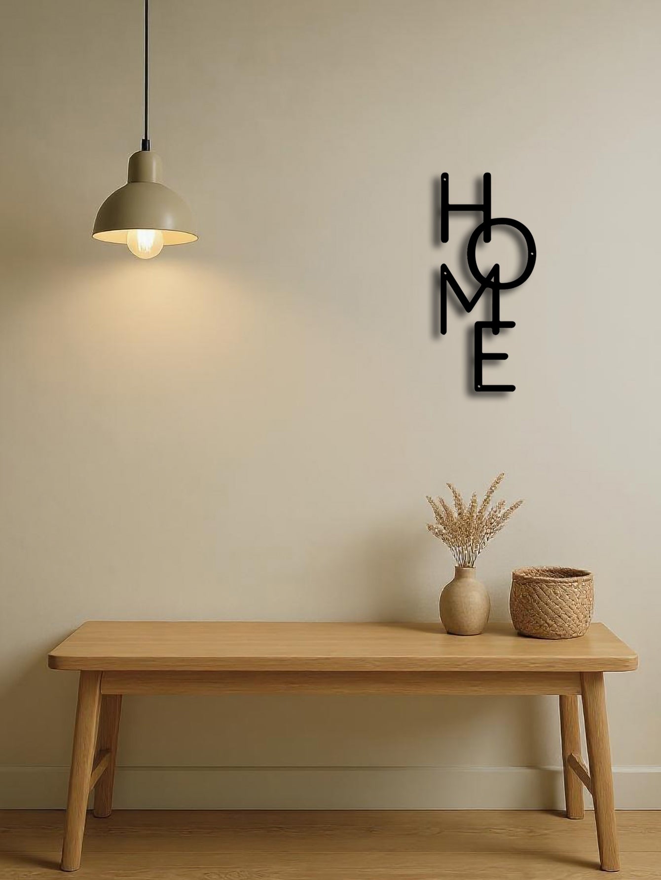 Metal Wall Decor HOME Letter