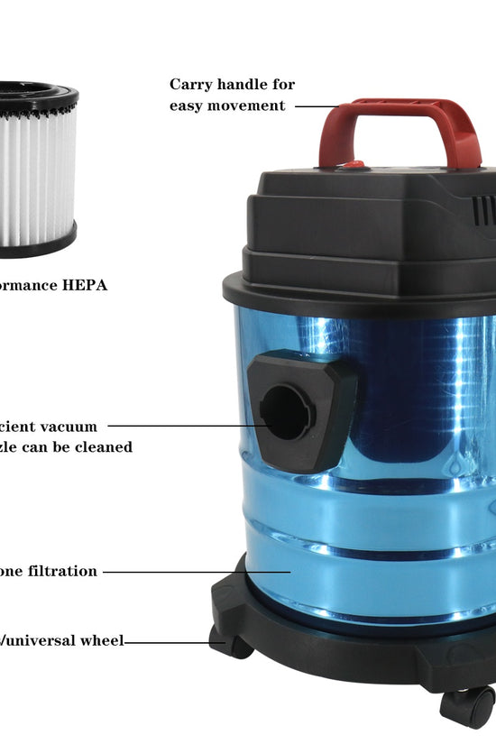 19000Pa Wet & Dry Vacuum Cleaner – 20L Powerful Compact Blower