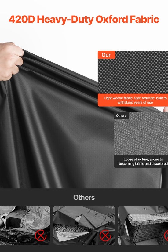 Heavy Duty Waterproof Patio Furniture Cover – Large Rectangular Table & Chairs