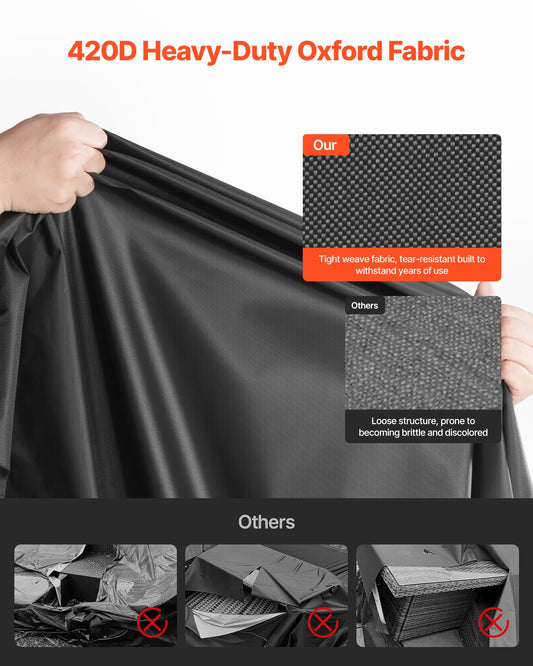 Heavy Duty Waterproof Patio Furniture Cover – Large Rectangular Table & Chairs