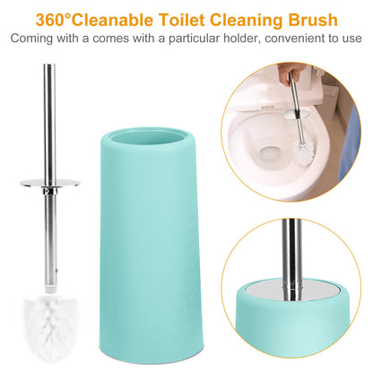 6-Piece Bathroom Accessories Set with Soap Dispenser & Trash Can