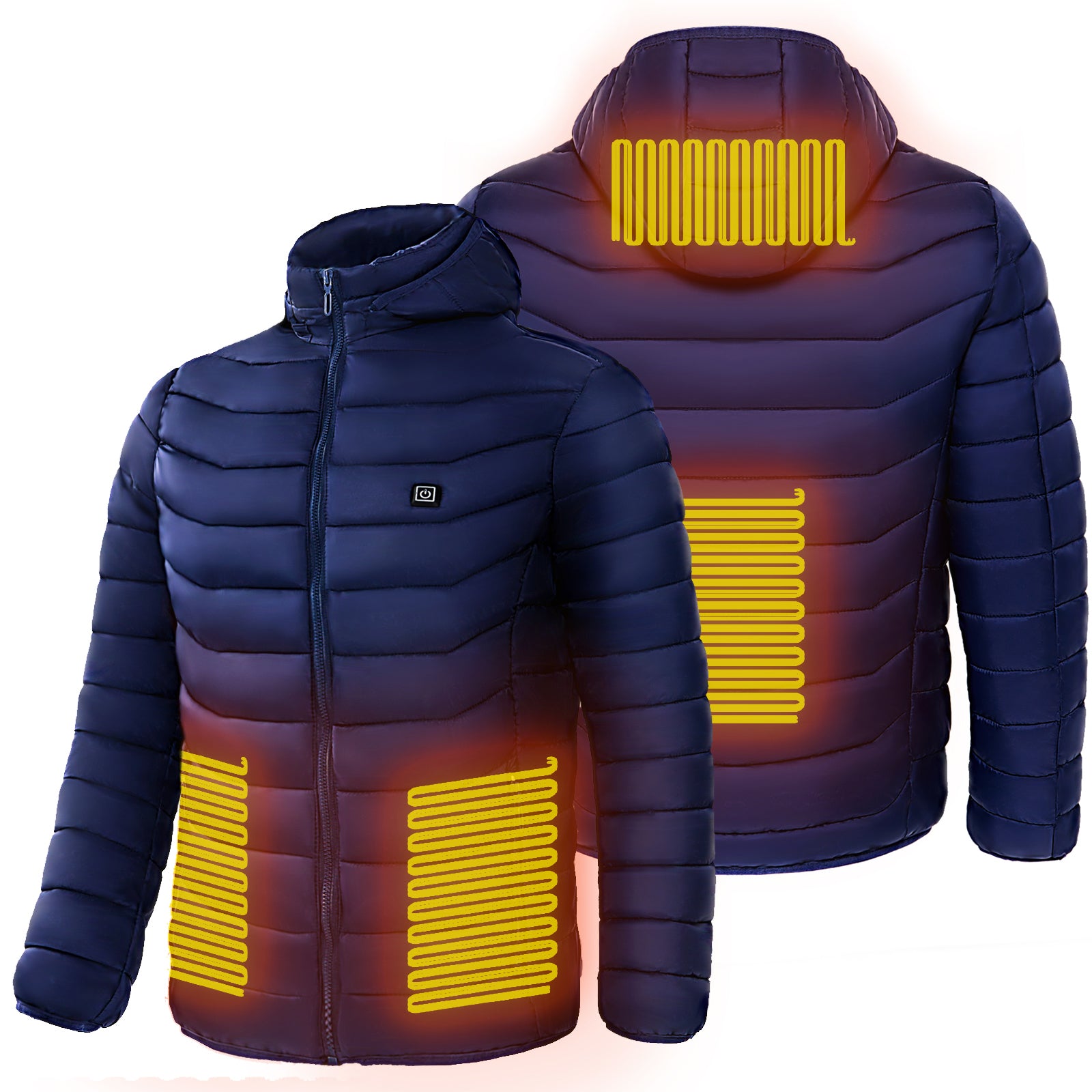 Men’s Heated Puffer Jacket – 9-Zone Electric Heating Coat