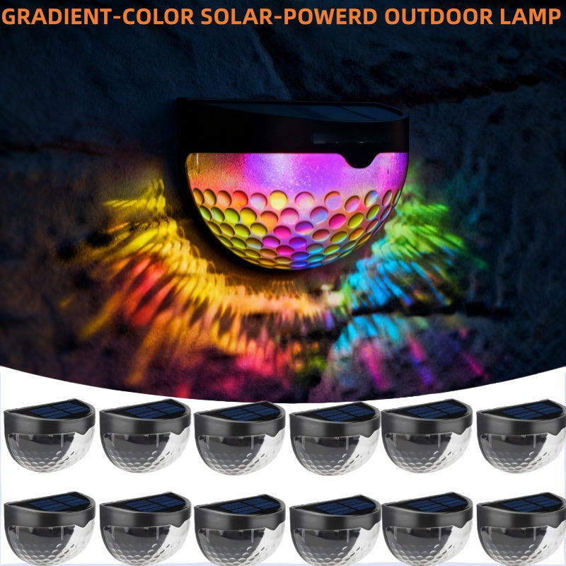 Solar Fence Lights Outdoor – 6 Pack Waterproof Deck & Stair Lights