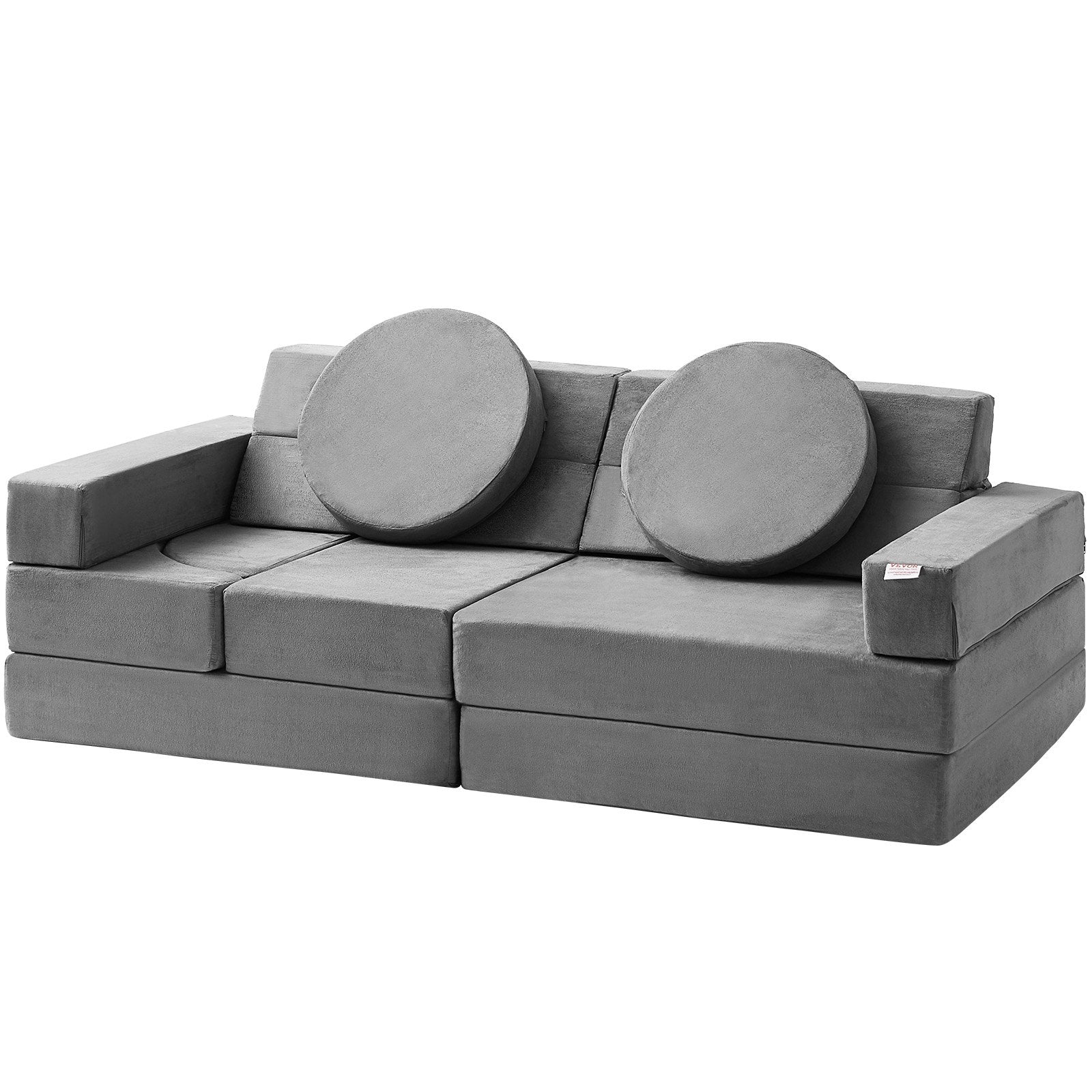 15-Piece Modular Play Couch for Kids – High-Density Foam Nugget Sofa for Play, Sleep & Creative Learning