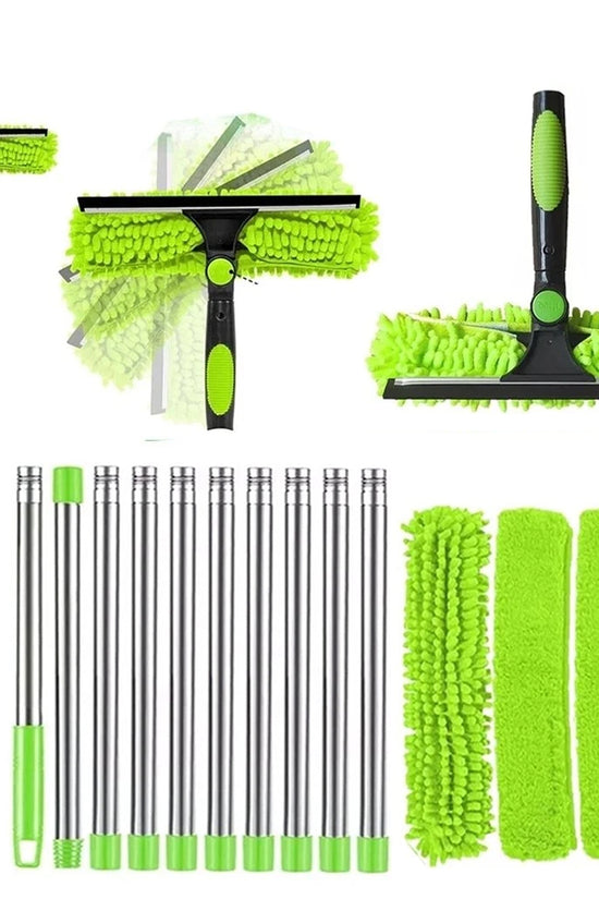 Telescopic Extendable Window Cleaner Equipment Glass Cleaning 4.5m Squeegee