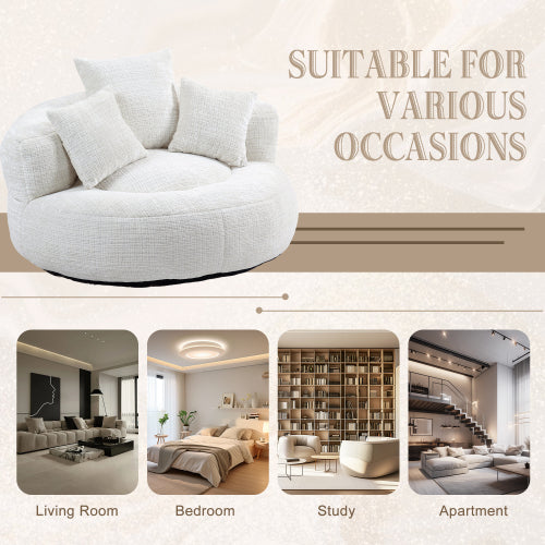 COOLMORE Lazy Sofa Bean Bag Chair with High Back & 3 Pillows – Comfortable Lounger for Adults & Kids, Indoor & Outdoor Gaming Sofa