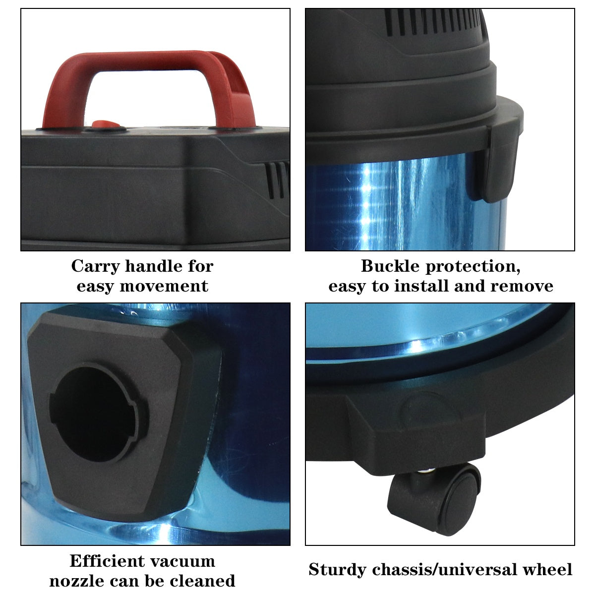 19000Pa Wet & Dry Vacuum Cleaner – 20L Powerful Compact Blower