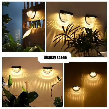 Solar Fence Lights Outdoor – 6 Pack Waterproof Deck & Stair Lights