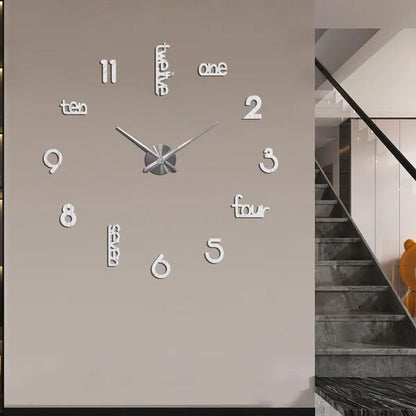 Modern Acrylic Wall Clock (Silent)