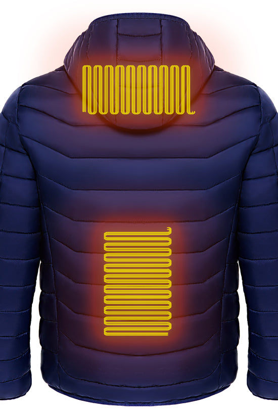 Men’s Heated Puffer Jacket – 9-Zone Electric Heating Coat