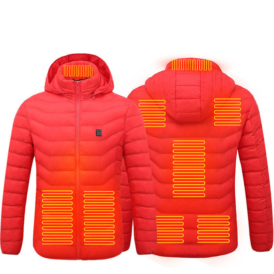 Men’s Heated Puffer Jacket – 9-Zone Electric Heating Coat
