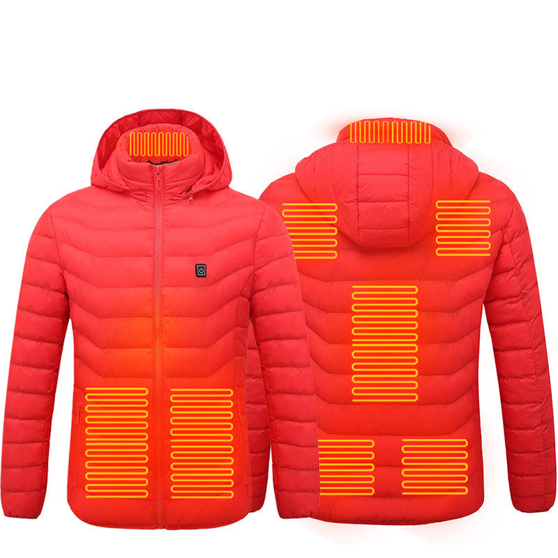 Men’s Heated Puffer Jacket – 9-Zone Electric Heating Coat