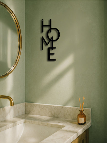 Metal Wall Decor HOME Letter