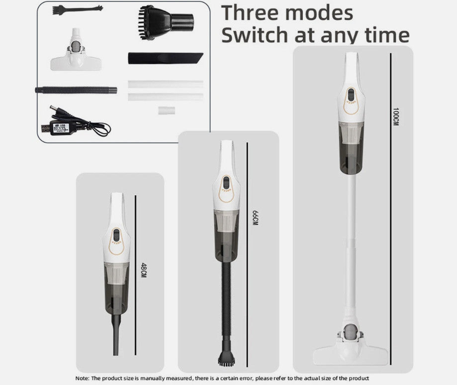 3 IN 1 Cordless Vacuum Cleaner Hoover Upright Lightweight Handheld Bagless Vac