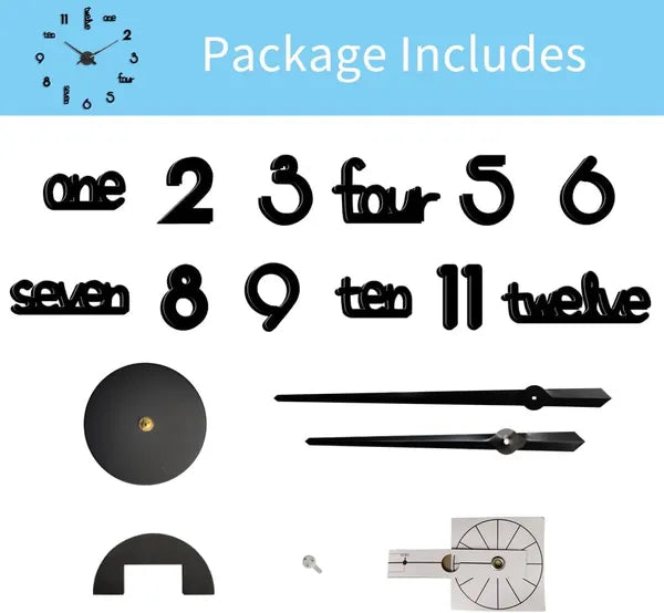 Modern Acrylic Wall Clock (Silent)