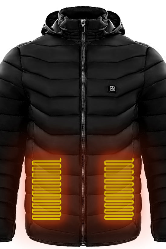 Men’s Heated Puffer Jacket – 9-Zone Electric Heating Coat