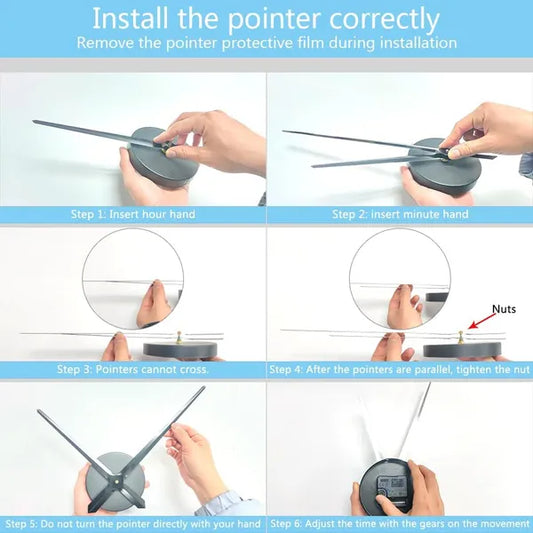 Modern Acrylic Wall Clock (Silent)