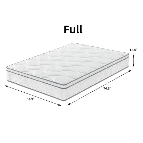 Full Size Mattress,12 Inch Hybrid Mattress