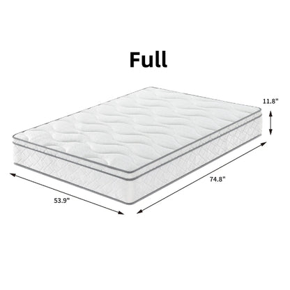 Full Size Mattress,12 Inch Hybrid Mattress
