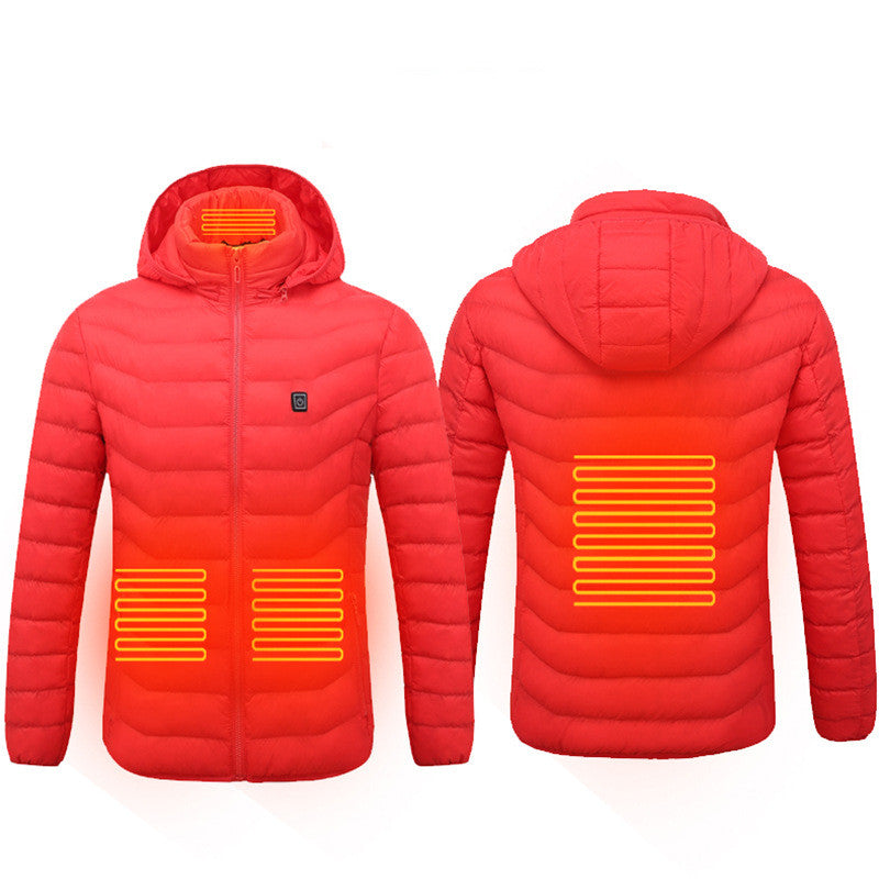 Men’s Heated Puffer Jacket – 9-Zone Electric Heating Coat