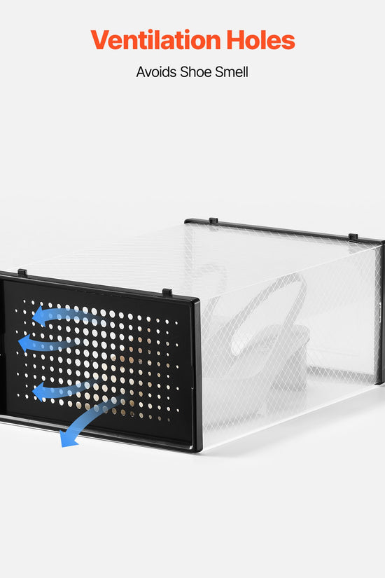 Stackable Shoe Storage Boxes (12 Pack) – Fits Up to UK Size 10.5