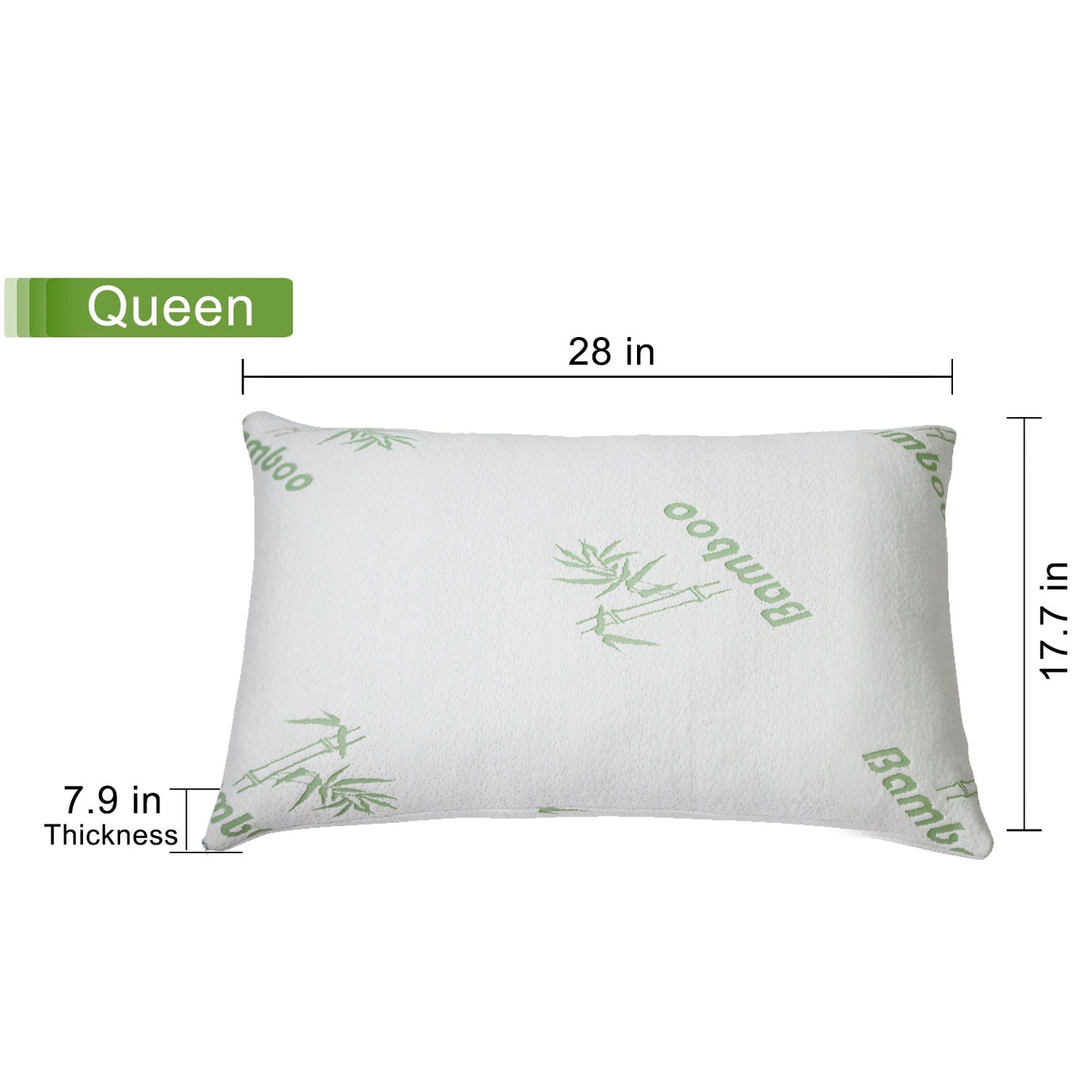Queen Size Bamboo Memory Foam Pillow