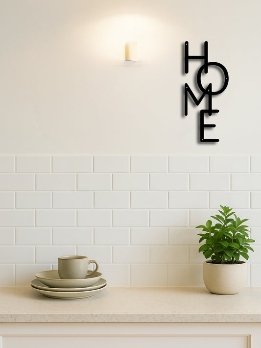 Metal Wall Decor HOME Letter