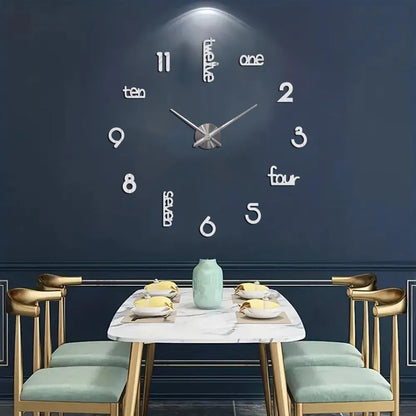 Modern Acrylic Wall Clock (Silent)