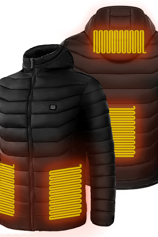 Men’s Heated Puffer Jacket – 9-Zone Electric Heating Coat