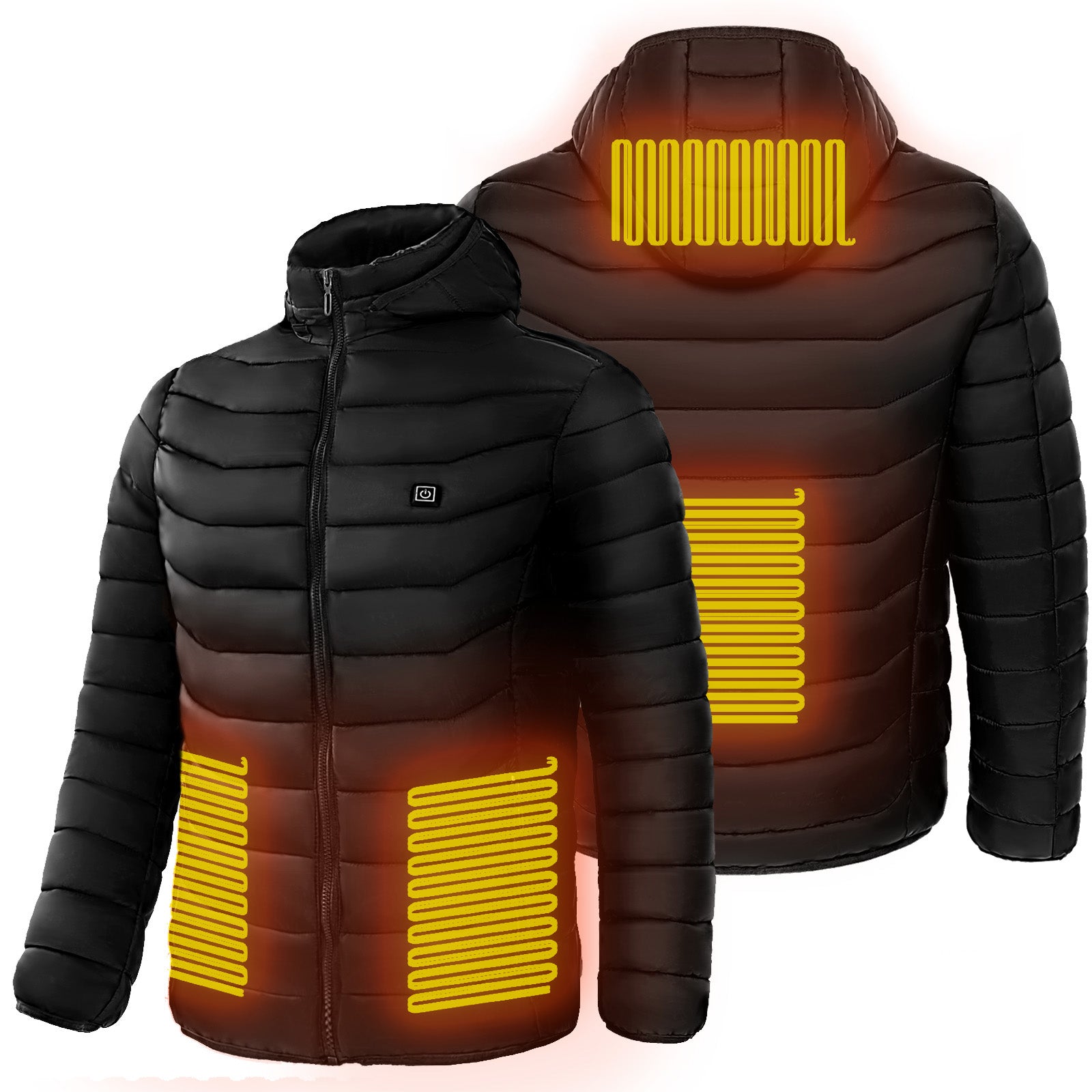 Men’s Heated Puffer Jacket – 9-Zone Electric Heating Coat