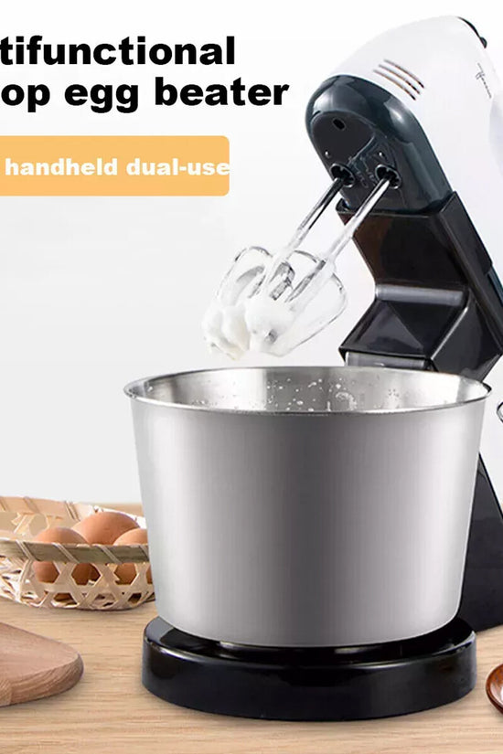 100W Electric Stand Mixer with Mixing Bowl – Cake, Dough & Batter Blender