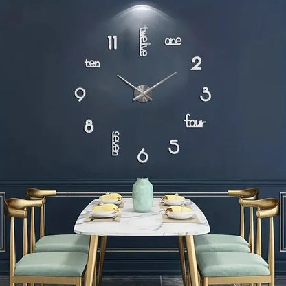 Modern Acrylic Wall Clock (Silent)