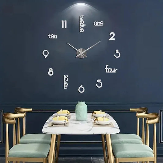 Modern Acrylic Wall Clock (Silent)