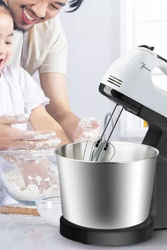 100W Electric Stand Mixer with Mixing Bowl – Cake, Dough & Batter Blender