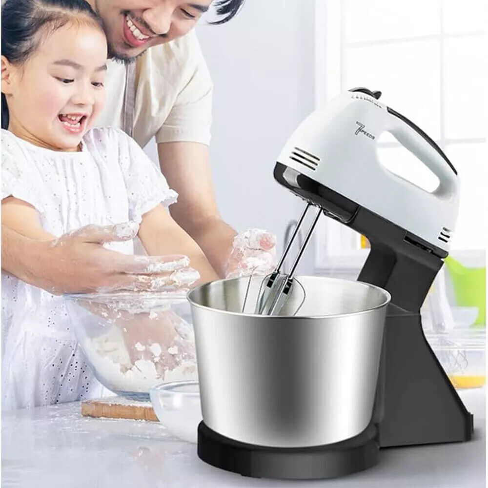 100W Electric Stand Mixer with Mixing Bowl – Cake, Dough & Batter Blender