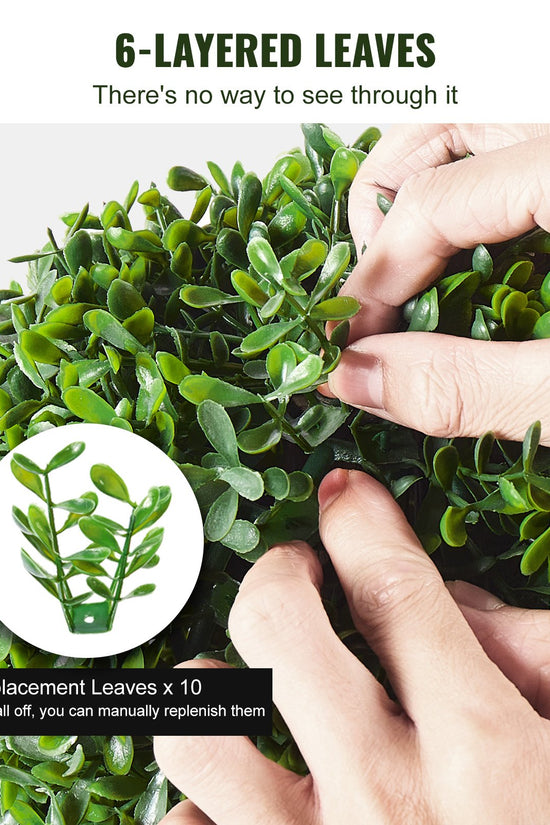 Artificial Boxwood Topiary Tree – 36” Double Ball (Set of 2)