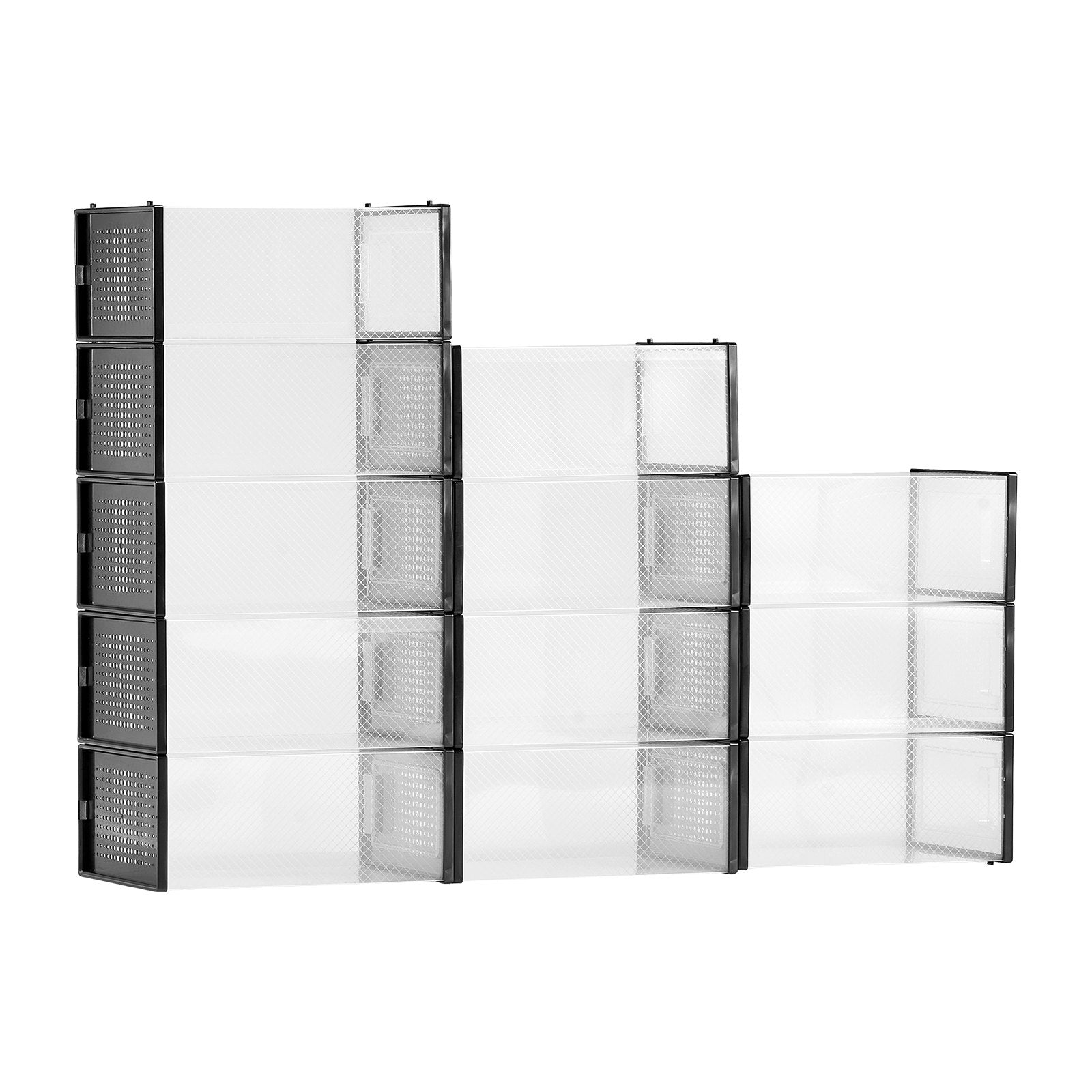 Stackable Shoe Storage Boxes (12 Pack) – Fits Up to UK Size 10.5