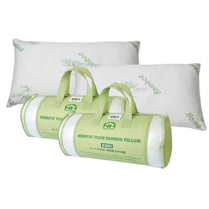 Queen Size Bamboo Memory Foam Pillow