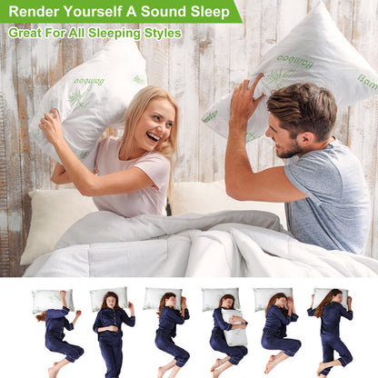 Queen Size Bamboo Memory Foam Pillow