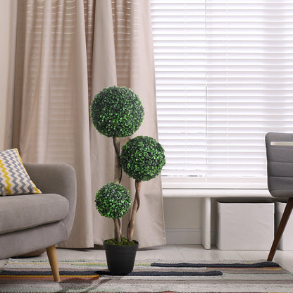 Artificial Boxwood Topiary Tree in Pot