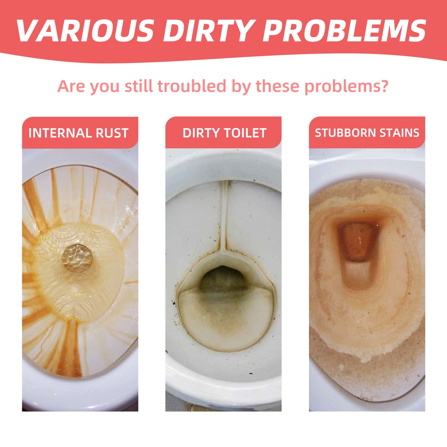 Effervescent Toilet Cleaning Tablets for Odor & Stain Removal