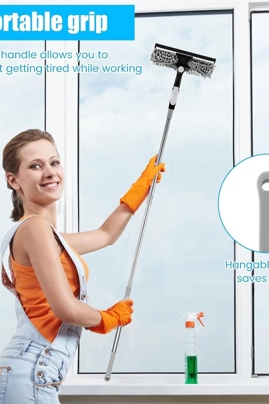 Telescopic Extendable Window Cleaner Equipment Glass Cleaning 4.5m Squeegee
