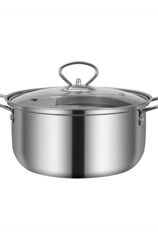 11PCS Induction Non Stick Stainless Steel Cookware Cooking Pot Pan With Lids Set